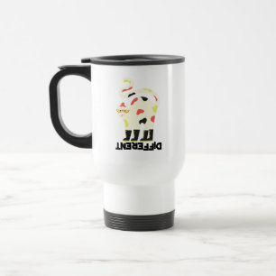 Mug De Voyage Être différent drôle drôle de design de chat funky