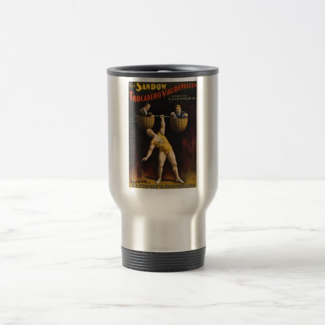 Mug De Voyage Eugen Sandow L'Haltérophile Vaudeville de Sandow (Centre)