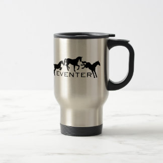 Mug De Voyage Eventer avec trois chevaux sautants