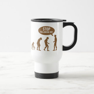 Mug De Voyage évolution - cessez de me suivre !