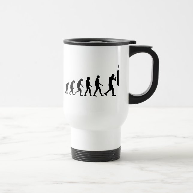 Mug De Voyage Évolution de la boxe (Droite)