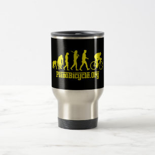 Mug De Voyage Évolution de recyclage jaune jaune de Rosso Jerse