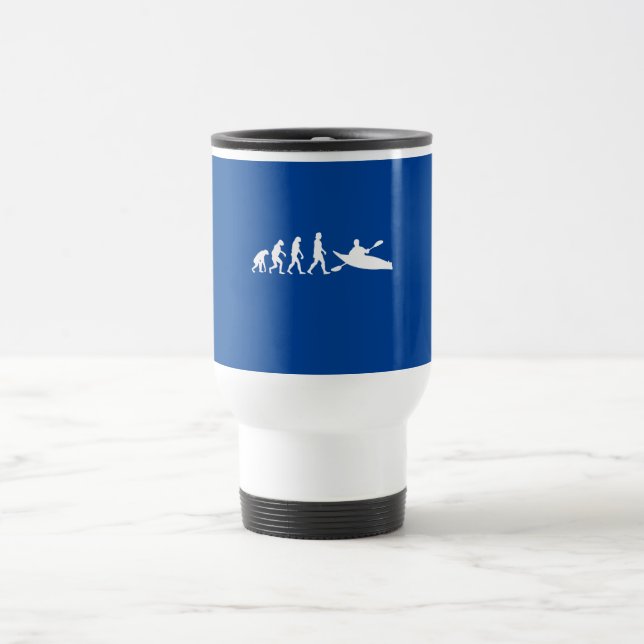 Mug De Voyage Évolution du canoë-kayak (Centre)
