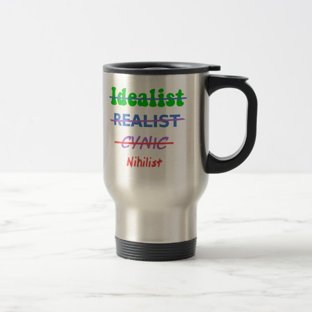 Mug De Voyage Évolution d'un nihiliste (Droit)