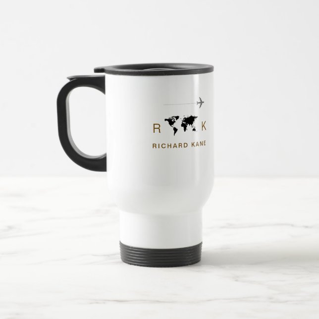 Mug De Voyage Excellent Classy Monogrammé (Gauche)