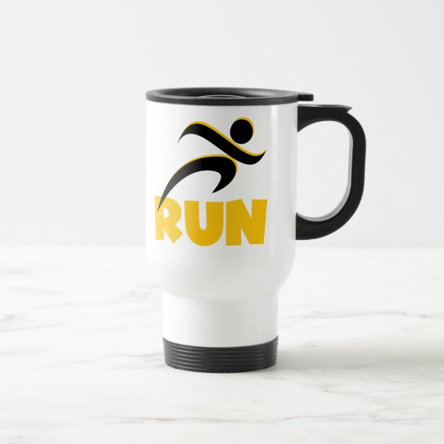 Mug De Voyage EXÉCUTER jaune (Droite)