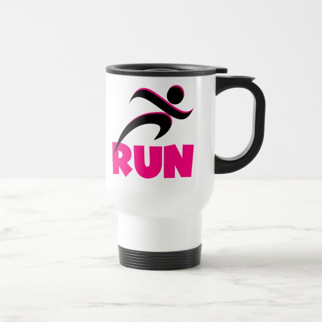 Mug De Voyage EXÉCUTER rose (Droite)