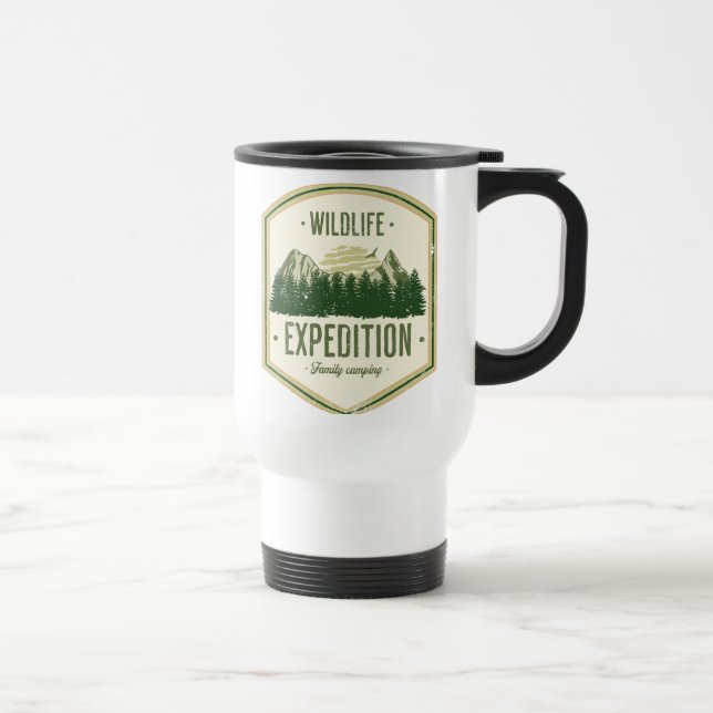 Mug De Voyage Expédition WildLife en plein air Vacances d'étéT-s (Droite)