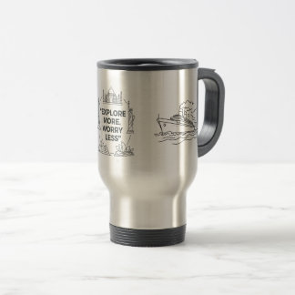 Mug De Voyage Explorez Plus, Inquiétez Moins Tumbler–Aventure Mi