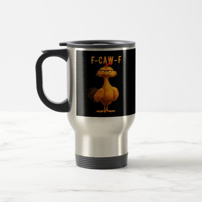 Mug De Voyage F-Caw-F-Chicken Essential Minimal Clean (Gauche)