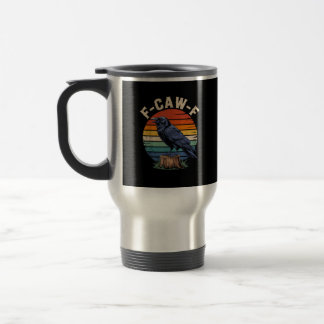 Mug De Voyage F-Caw-F Corbeau Lune Gothique Halloween Corbeau Oi