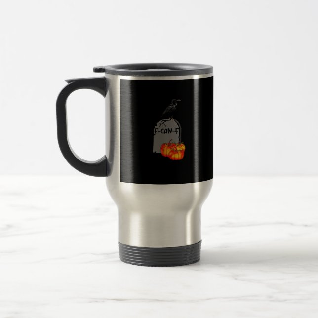 Mug De Voyage F-Caw-F Crow Classic Retro Cool (Gauche)