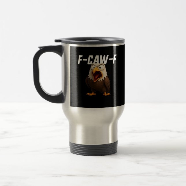Mug De Voyage F-Caw-F Drôle F-Caw-F Accessoire Rétro Classique (Gauche)