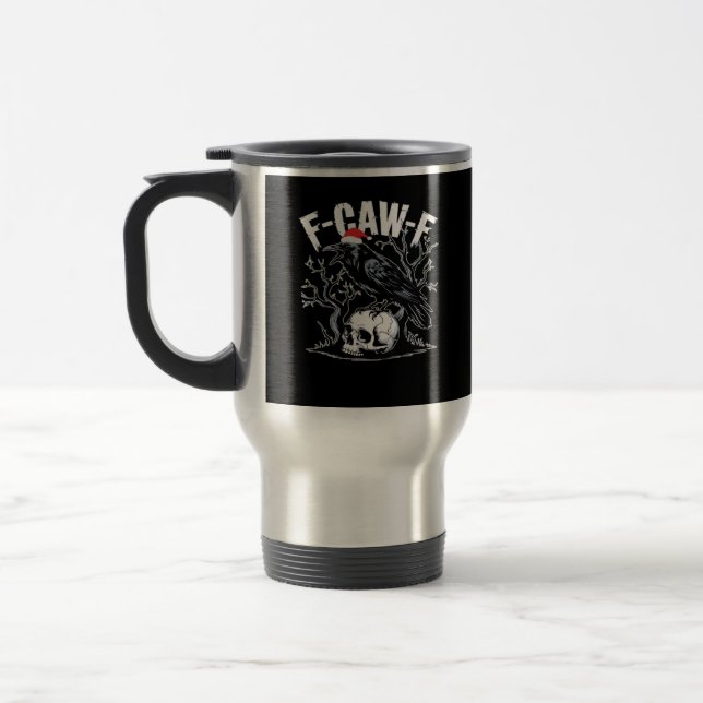 Mug De Voyage F-Caw-F Drôle Tendance (Gauche)