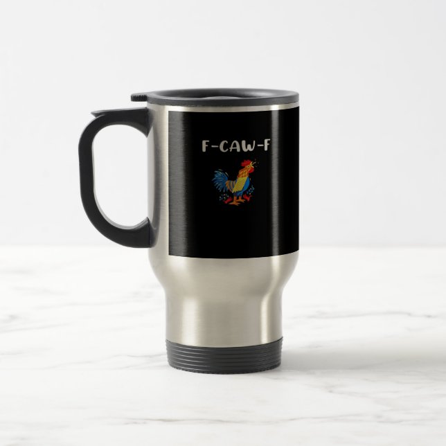 Mug De Voyage F-Caw-F Drôle Tendance (Gauche)