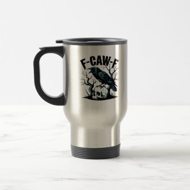 Mug De Voyage F-Caw-F Drôle Tendance (Gauche)