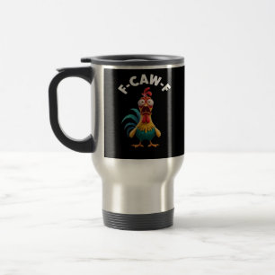 Mug De Voyage F-Caw-F Humour de poulet Design Classique Vintage