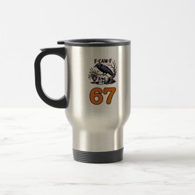 Mug De Voyage F-Caw-F Poulet Halloween Classique (Gauche)
