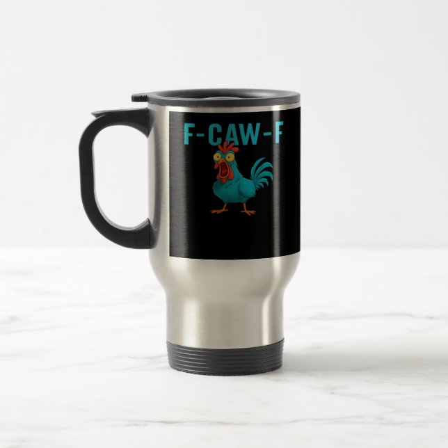 Mug De Voyage F-Caw-F-Poulet Style Classique Essentiel (Gauche)