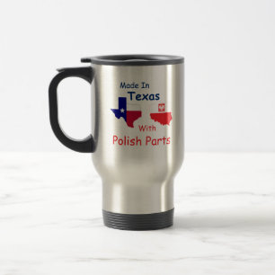 Mug De Voyage Fabriqué Au Texas Avec Pièces Polonaises