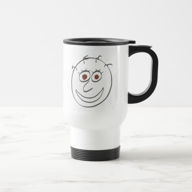 Mug De Voyage Faces amusantes Voyage Mug (Droite)
