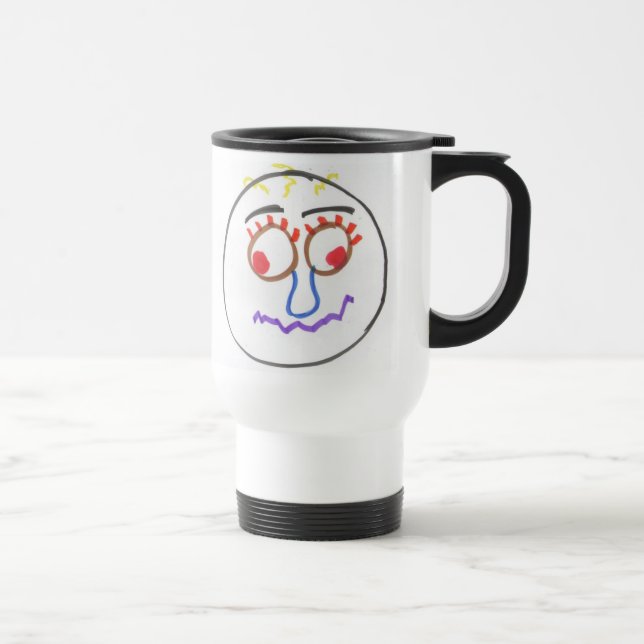 Mug De Voyage Faces amusantes Voyage Mug (Droite)