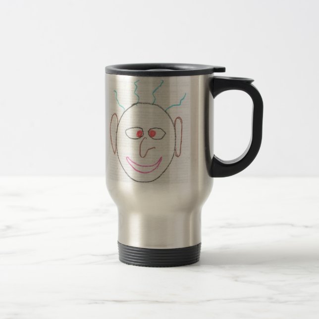 Mug De Voyage Faces amusantes Voyage Mug (Droit)