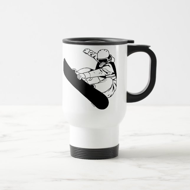 Mug De Voyage Faire du surf des neiges 3 (Droite)