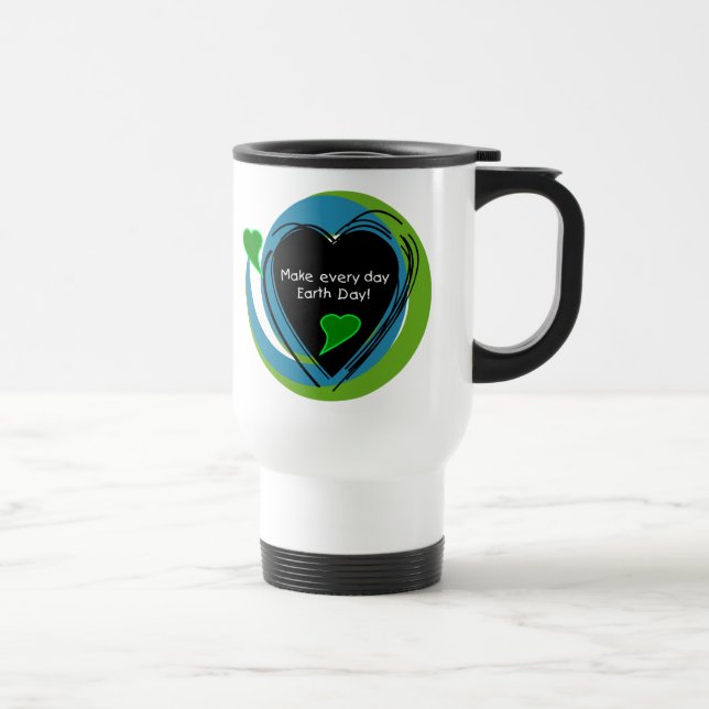 Mug De Voyage Faites chaque jour de la terre de jour (Droite)