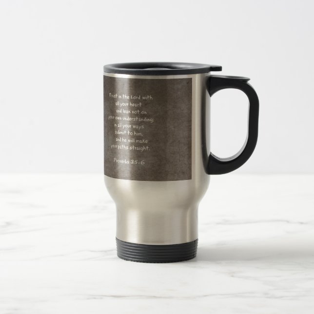 Mug De Voyage Faites confiance dans le seigneur avec tous vos (Droit)