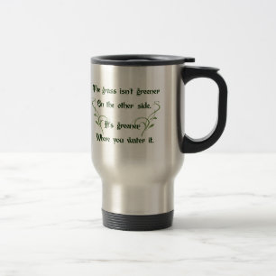 Mug De Voyage Faites le plus vert d'herbe