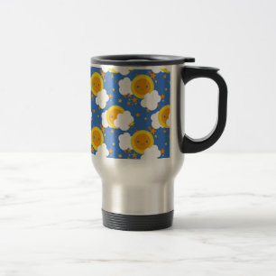 Mug De Voyage Falln Kawaii Moon, Étoiles, Soleil