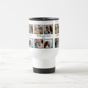 Mug De Voyage Famille personnalisée 4 photo collage modèle