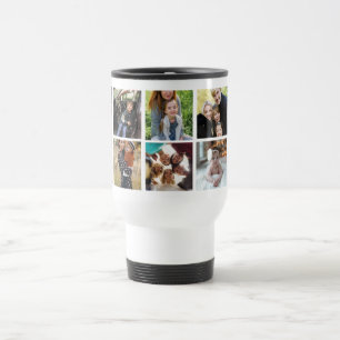 Mug De Voyage Famille personnalisée 8 Photo Collage