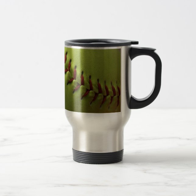 Mug De Voyage Fan jaune du base-ball (Droit)