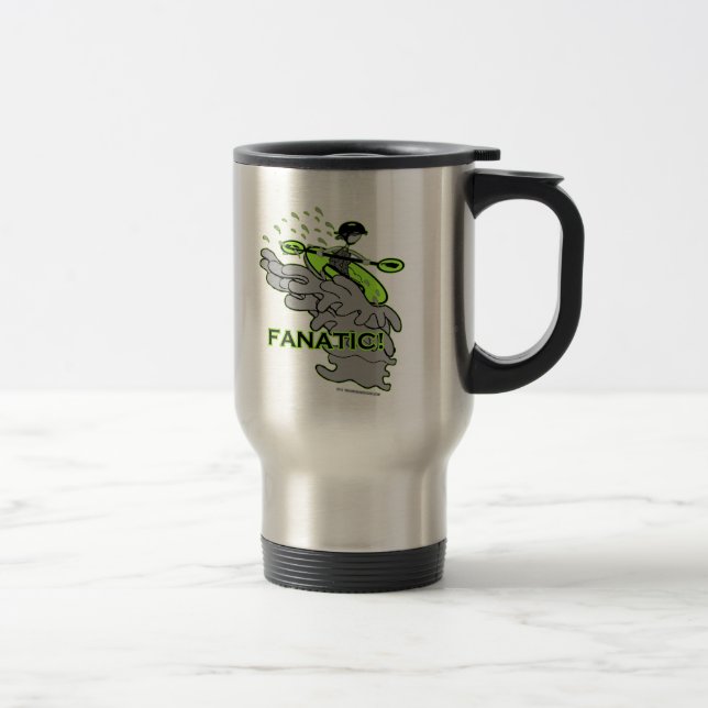 Mug De Voyage Fanatique de Whitewater ! (Droit)