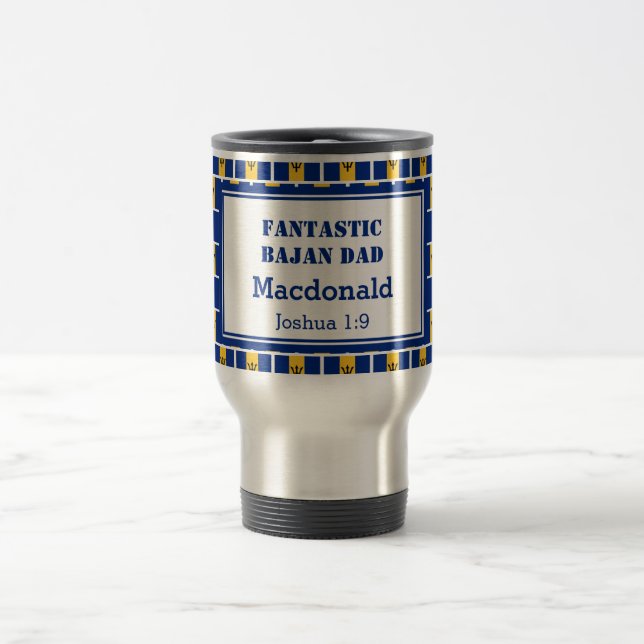 Mug De Voyage FANTASTIQUE BARBADIAN BAJAN DAD Fête des pères (Centre)