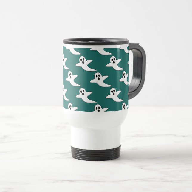 Mug De Voyage Fantôme mignon (Devant droit)