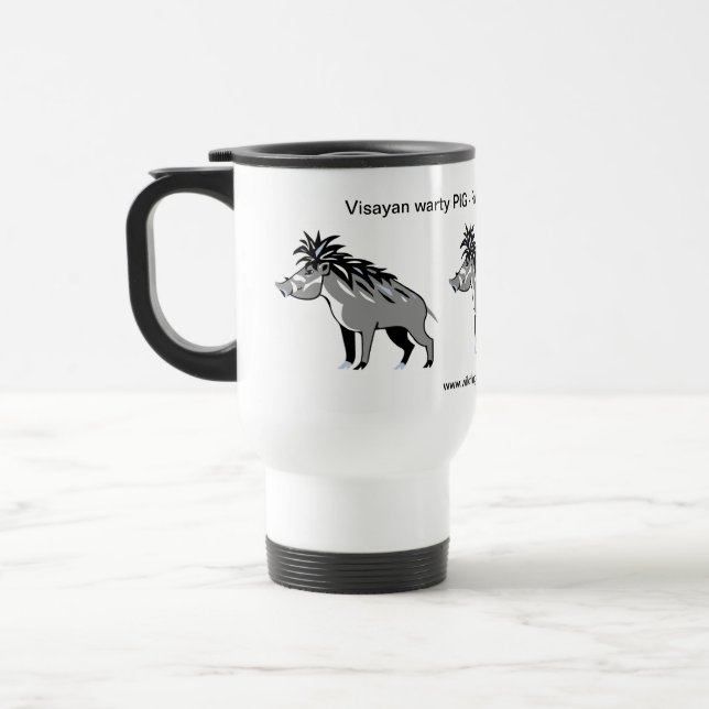 Mug De Voyage Faune -Vayan Warty PIG -Conservation- Facon de gue (Gauche)