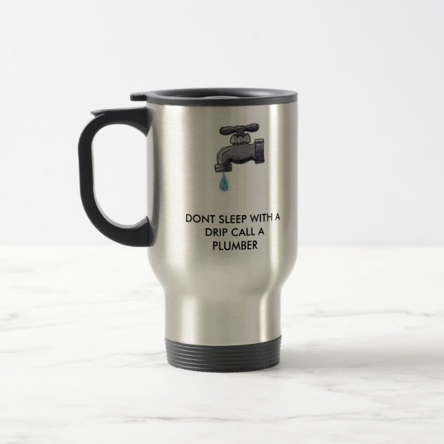 MUG DE VOYAGE FAUUCET, NE DORMENT PAS AVEC UN APPEL (Gauche)