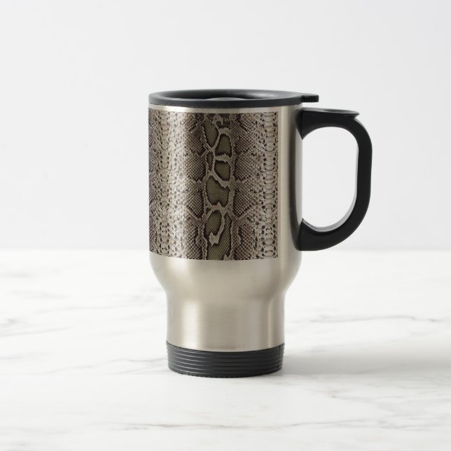 Mug De Voyage Faux Boa Constrictor Snake Skin (Droit)
