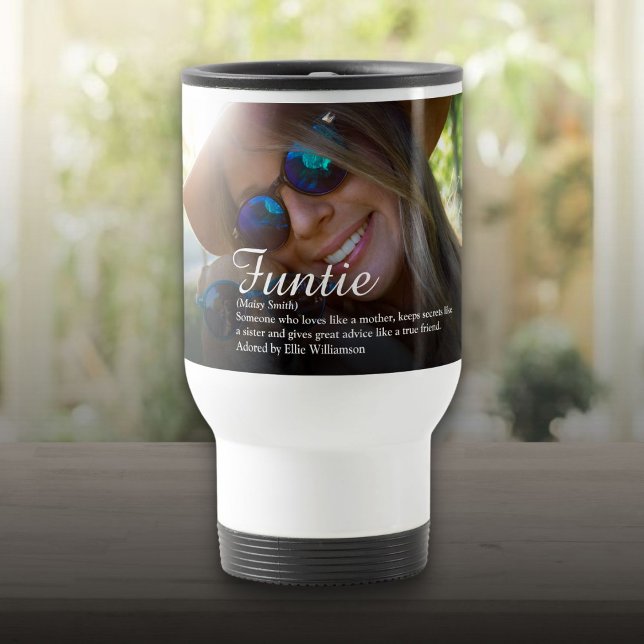 Mug De Voyage Favorite Funtie Tante Tante Définition Photo (Favorite Funtie Aunt Auntie Definition Photo Travel Mug)