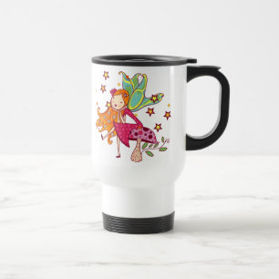 Mug De Voyage Fée de jardin sur le champignon