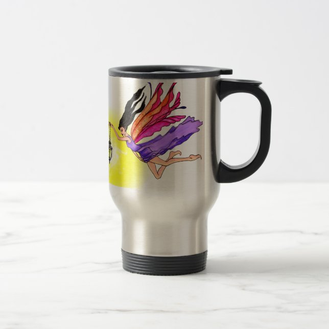 Mug De Voyage Fée de lanterne brillante (Droit)