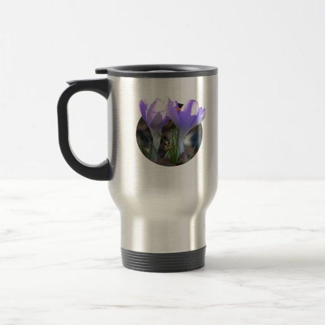 Mug De Voyage Fée sous les arbres de crocus Classique (Gauche)