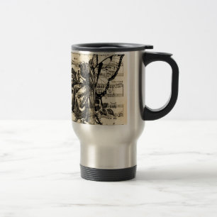 Mug De Voyage Fée vintage et musique