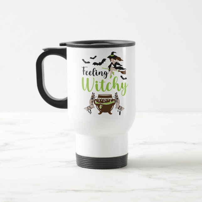 Mug De Voyage Feeling witchy magic halloween (Gauche)