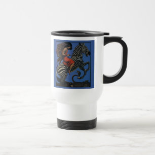 Mug De Voyage Femme Art Nouveau Zèbre Vintage