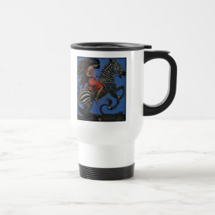 Mug De Voyage Femme Art Nouveau Zèbre Vintage Life 1922