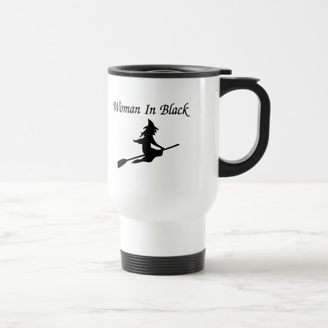 Mug De Voyage Femme en noir (Droite)
